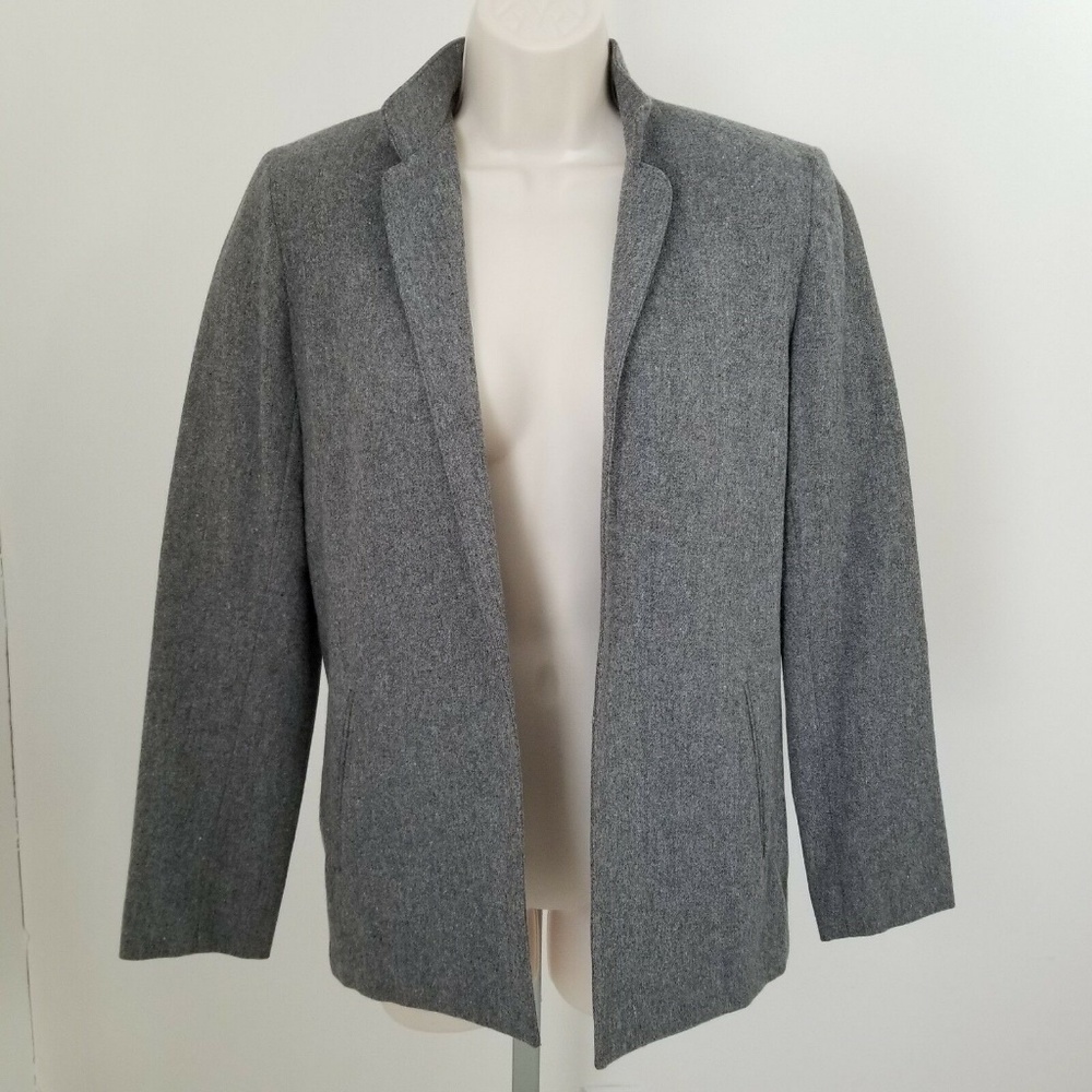 Prestige Of Boston Grey Wool Women's Jacket Blazer - Picture 6 of 6